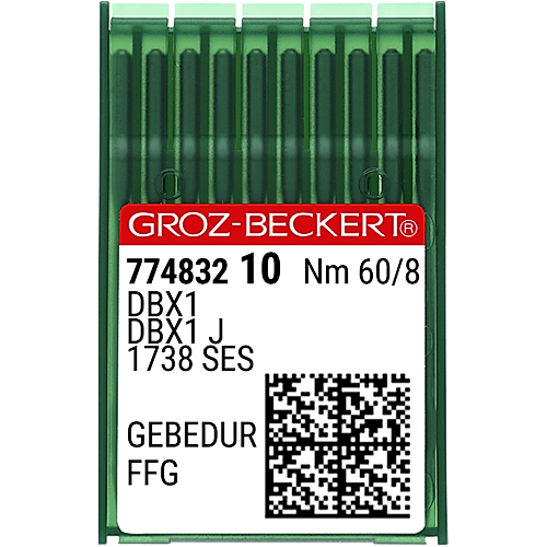 Düz Makine İnce Dip (GEBEDUR Yanmaz) Dikiş İğnesi / DBX1 (GEBEDUR) 60/8 (FFG/SES) (774832)
