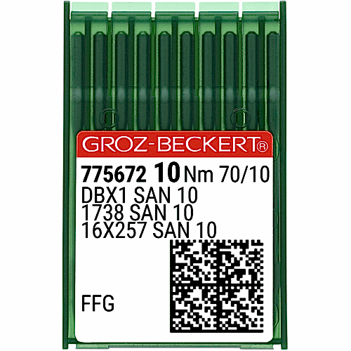 Düz Makine İnce Dip (SAN10 Bilye Uçlu) Dikiş İğnesi / DBX1 (SAN10) 70/10 (FFG/SES) (775672)