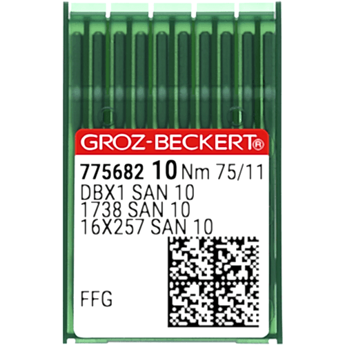 Düz Makine İnce Dip (SAN10 Bilye Uçlu) Dikiş İğnesi / DBX1 (SAN10) 75/11 (FFG/SES) (775682)