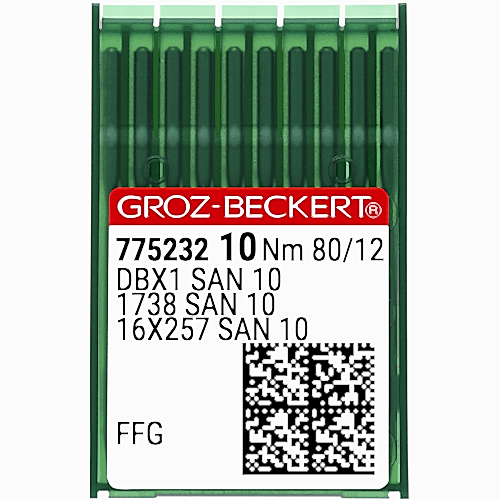 Düz Makine İnce Dip (SAN10 Bilye Uçlu) Dikiş İğnesi / DBX1 (SAN10) 80/12 (FFG/SES) (775232)