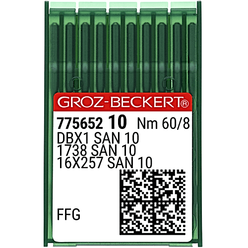 Düz Makine İnce Dip (SAN10 Bilye Uçlu) Dikiş İğnesi / DBX1 (SAN10) 60/8 (FFG/SES) (775652)