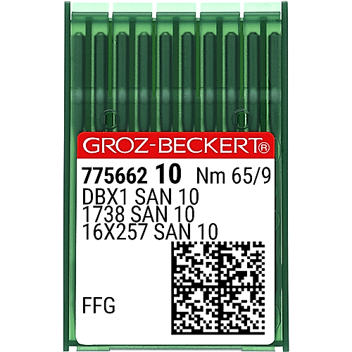 Düz Makine İnce Dip (SAN10 Bilye Uçlu) Dikiş İğnesi / DBX1 (SAN10) 65/9 (FFG/SES) (775662)