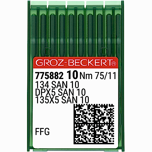 Düz Makine Kalın Dip (SAN10 Bilye Uçlu) Dikiş İğnesi / DPX5 (SAN10) 75/11 (FFG/SES) (775882)