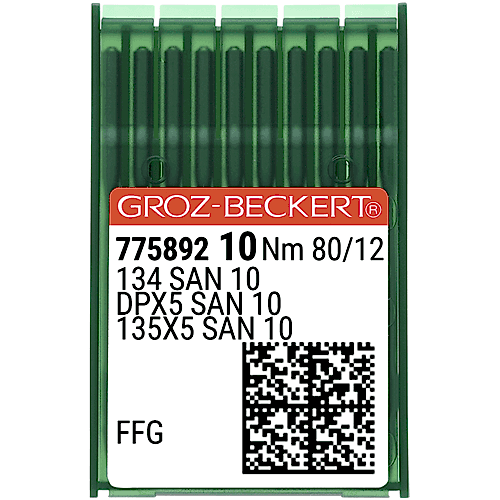 Düz Makine Kalın Dip (SAN10 Bilye Uçlu) Dikiş İğnesi / DPX5 (SAN10) 80/12 (FFG/SES) (775892)