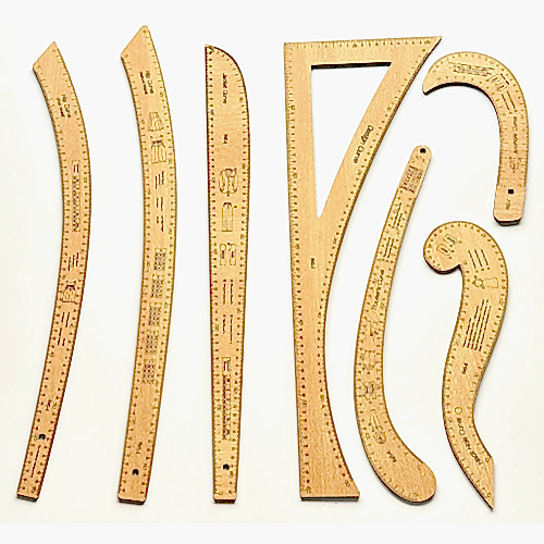 Riga Tahta Çetvel Takımı 7 Parça (Fransız Modeli)