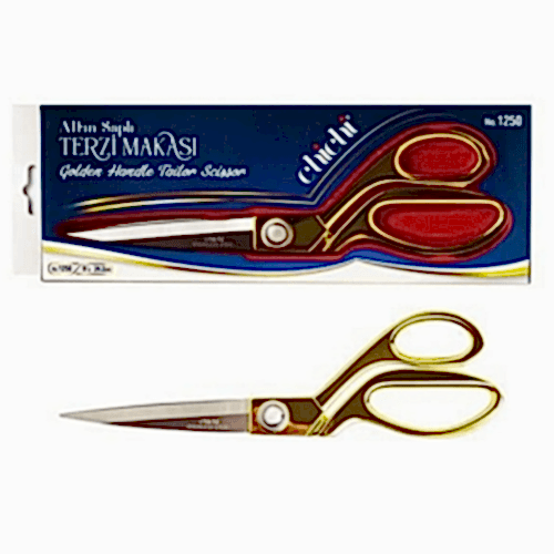 Altın Saplı Terzi Makası 9 No / 24.2cm